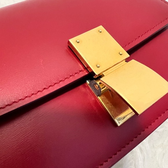Celine Small Red Classic Box Bag - Picture 9 of 13
